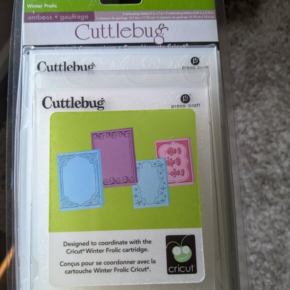 Cuttlebug Embossing Folders - Winter Frolic Set & Little flowers - Picture 3 of 4